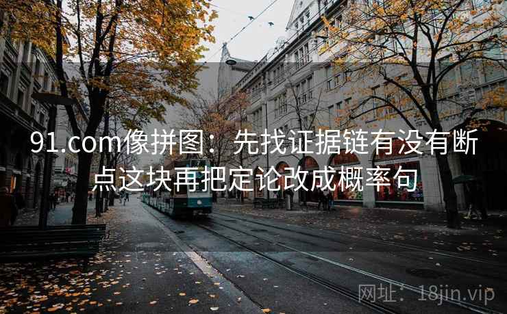 91.com像拼图：先找证据链有没有断点这块再把定论改成概率句